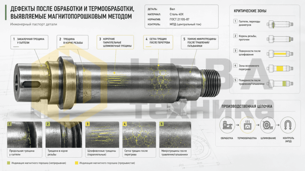 Дефекты после обработки