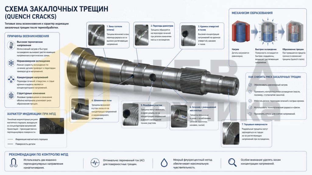 схема заколоченных трещин
